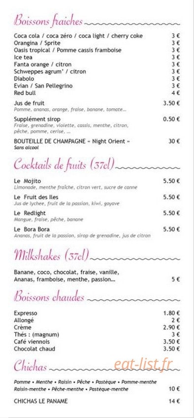 Le Paname — carte page 5