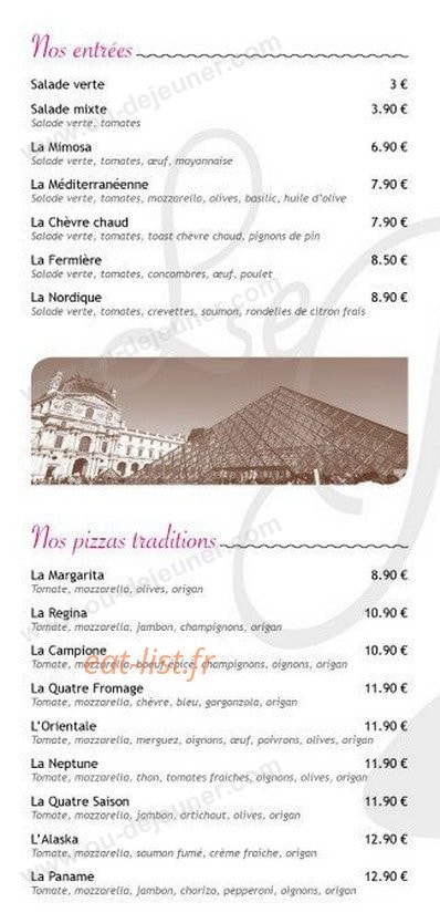Le Paname — carte page 2