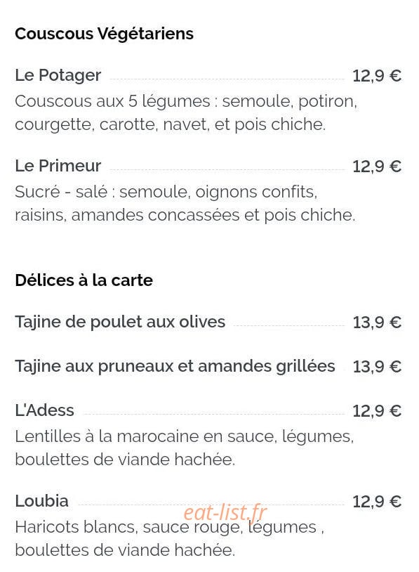 Le Petit Casa — carte page 6