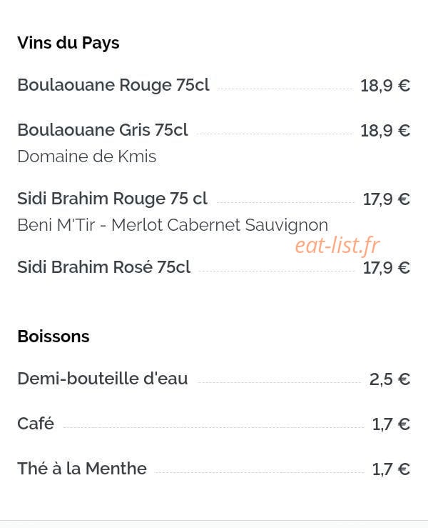 Le Petit Casa — carte page 7