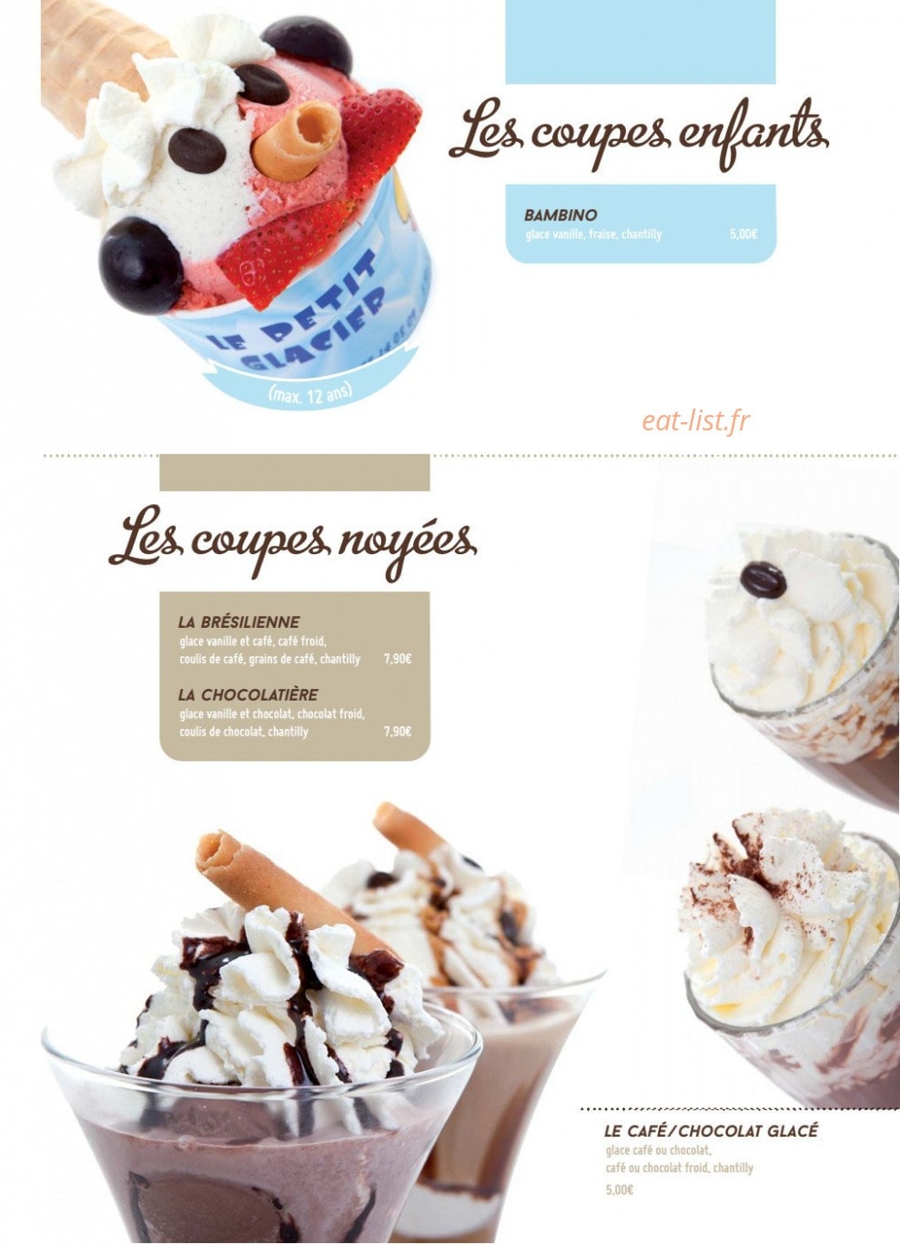 Le petit glacier — carte page 5