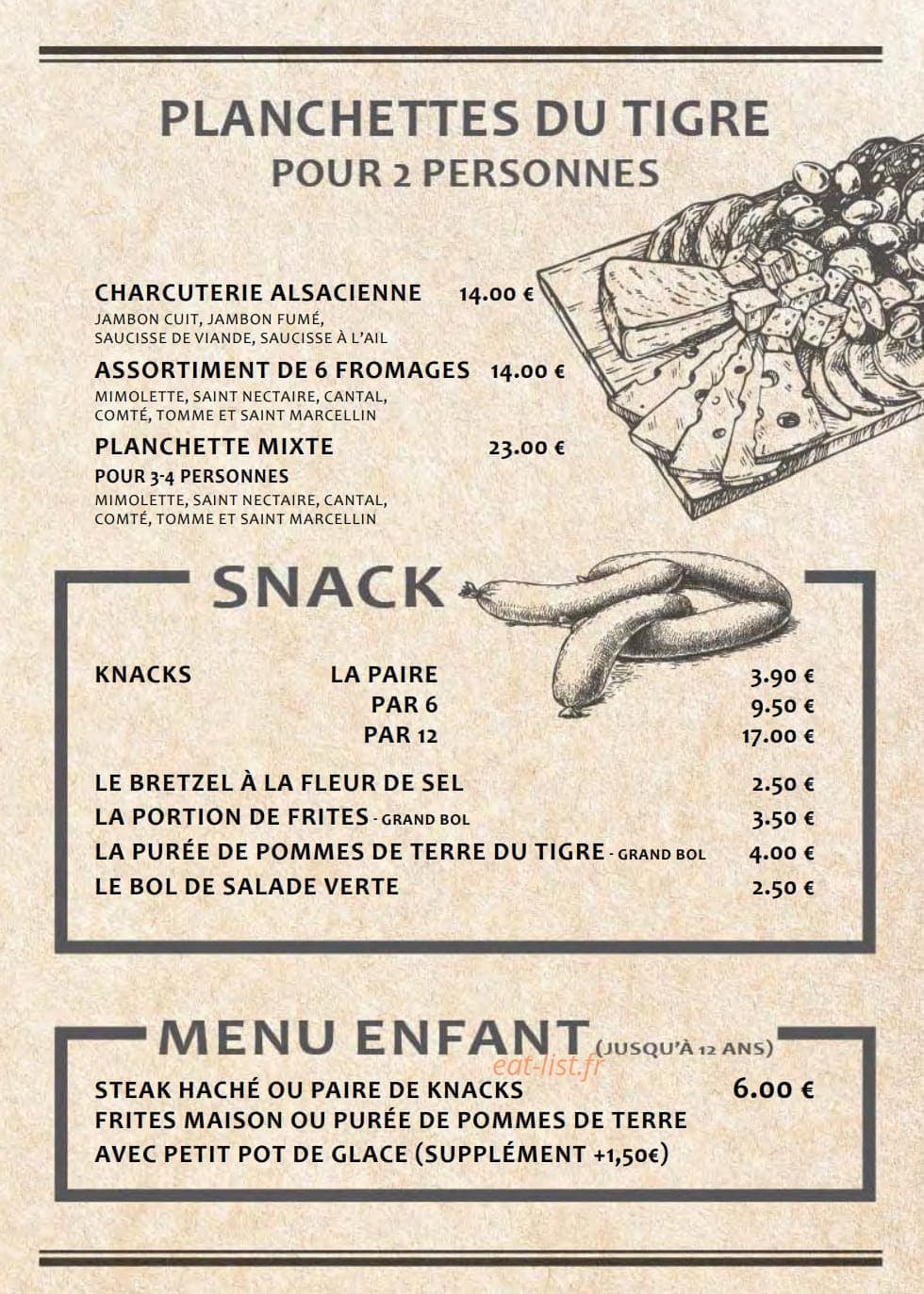Le Petit Tigre — carte page 3