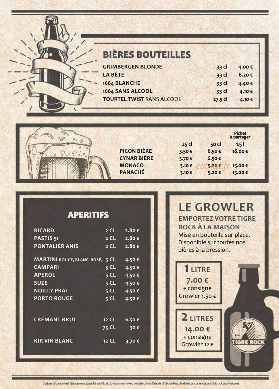 Le Petit Tigre — carte page 7