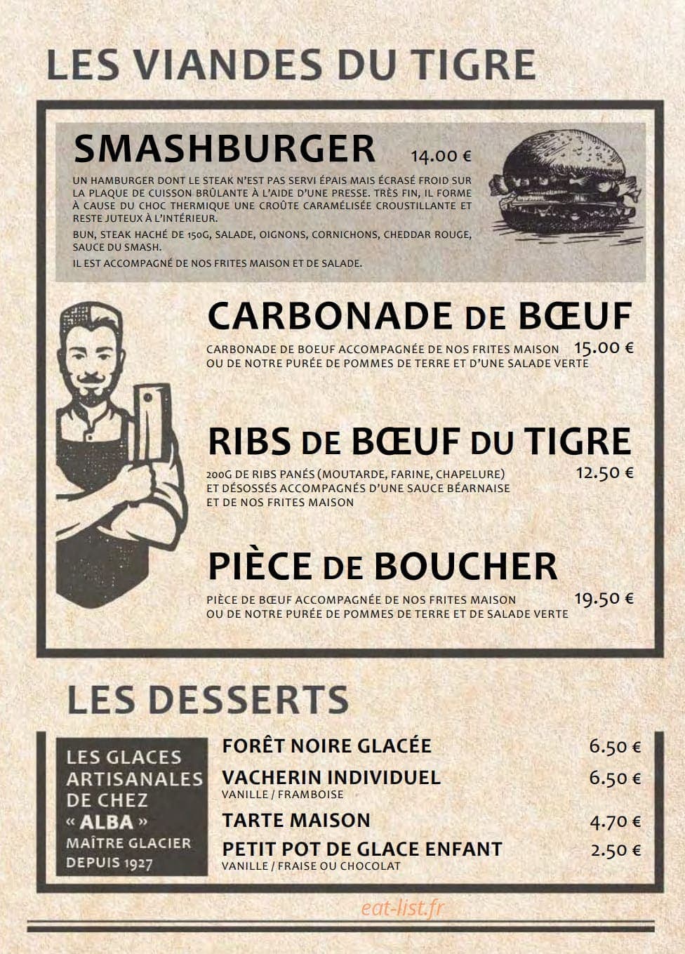 Le Petit Tigre — carte page 5