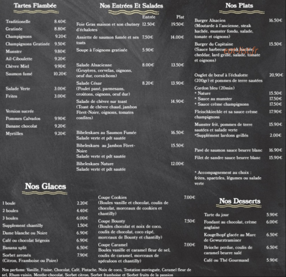 Le Quai Des Gourmands — carte page 1
