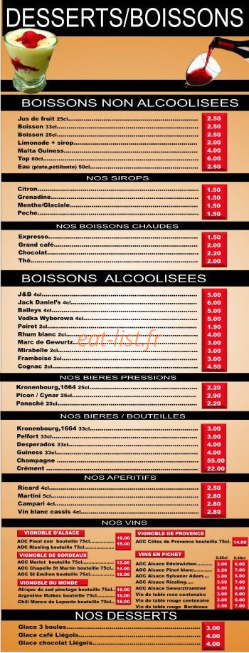 Le Relais Mangatama — carte page 2