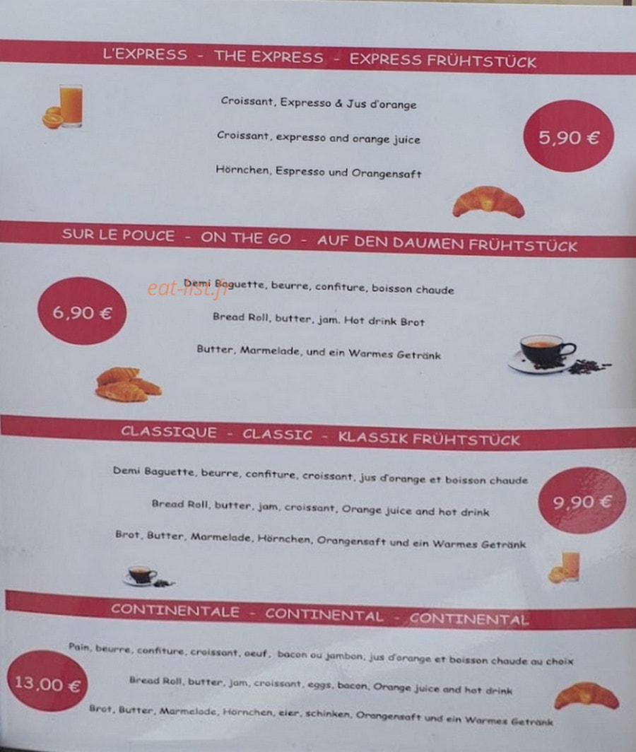 Le Rive Gauche — carte page 2