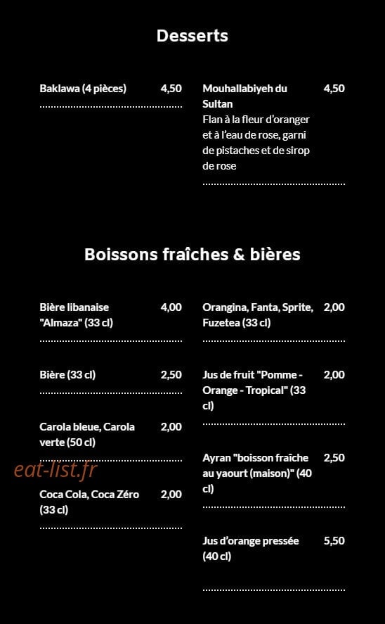Le sultan — carte page 7