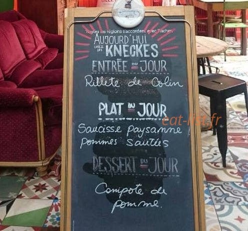 Le Troquet des Kneckes — carte page 1