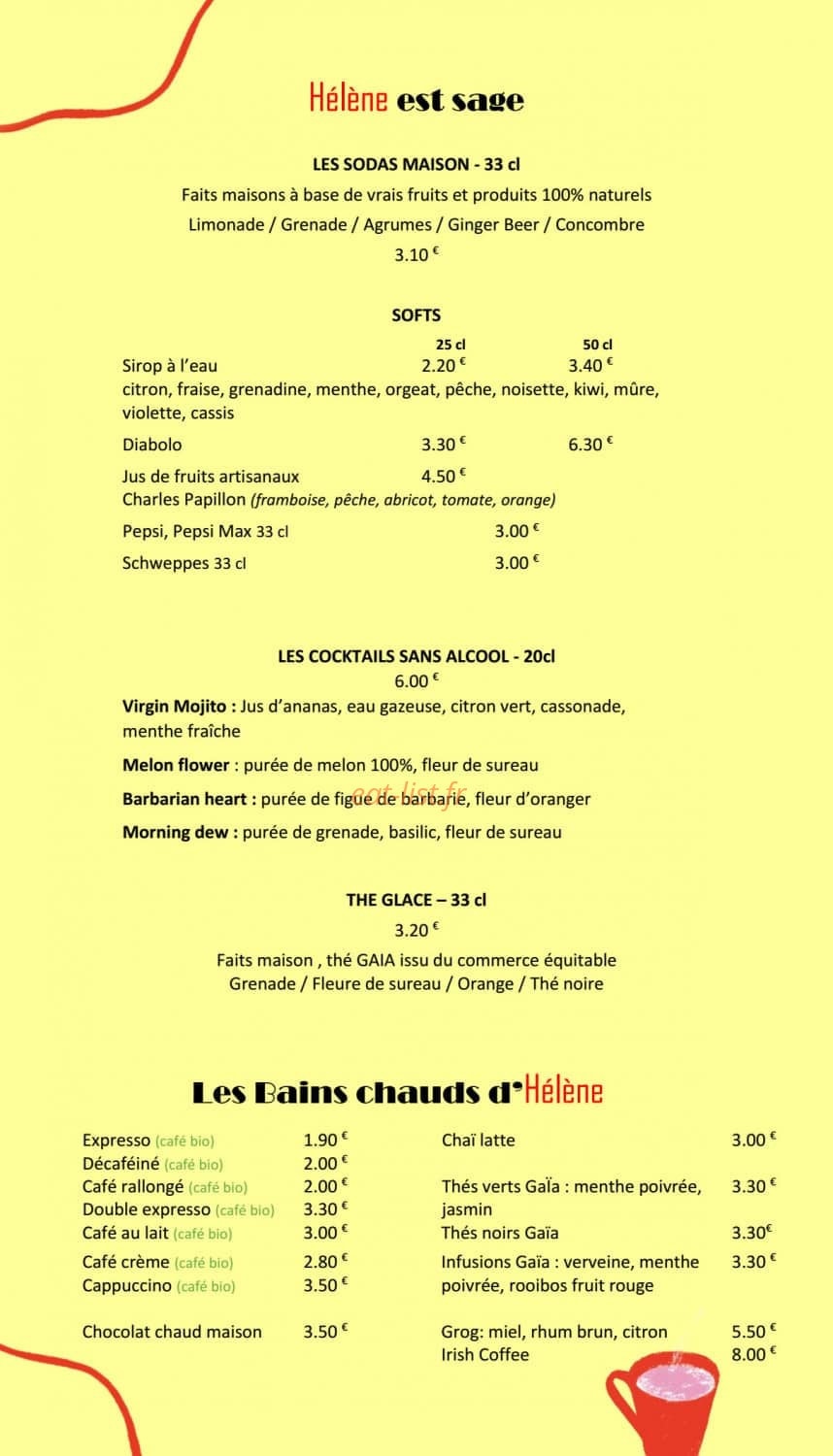 Les Savons d'Hélène — carte page 2