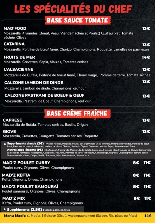 Madfood Neudorf — carte page 8