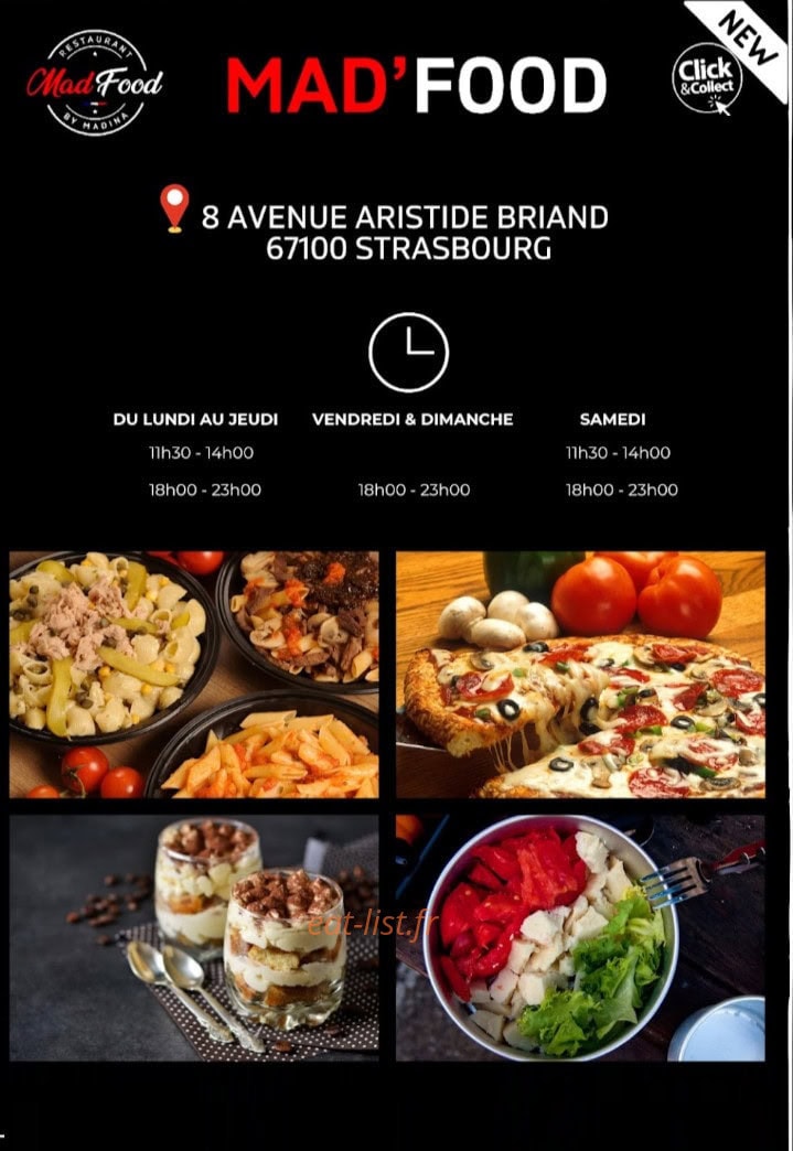 Madfood Neudorf — carte page 1