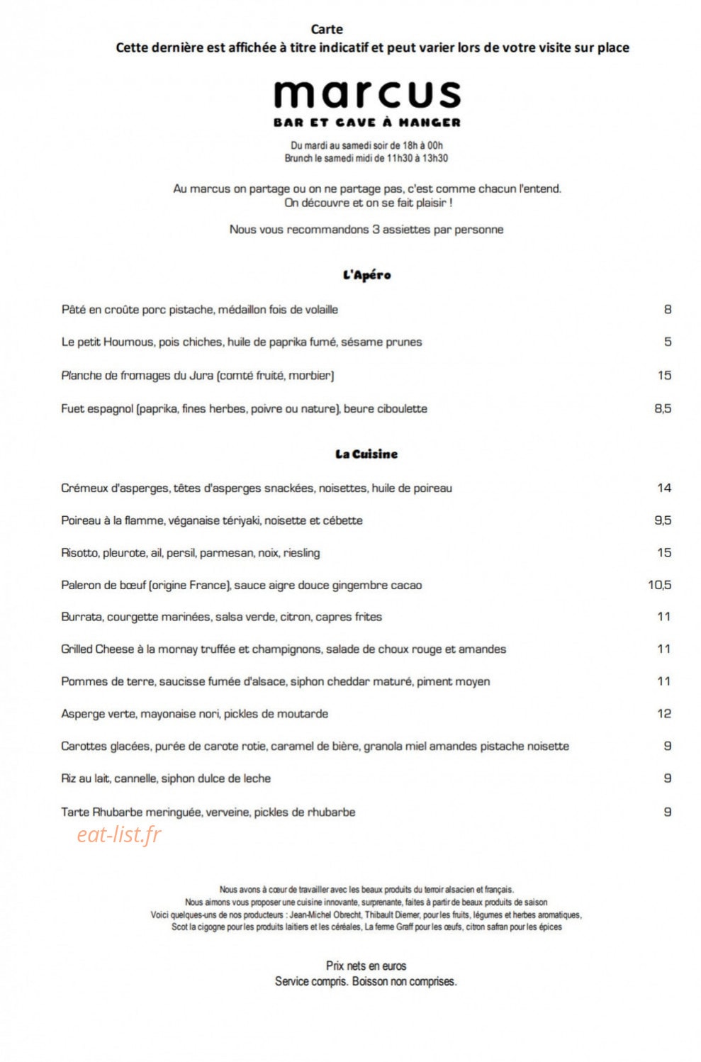 Marcus — carte page 1