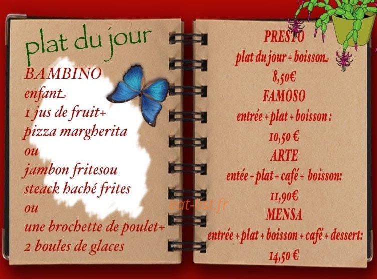 Mensa — carte page 1