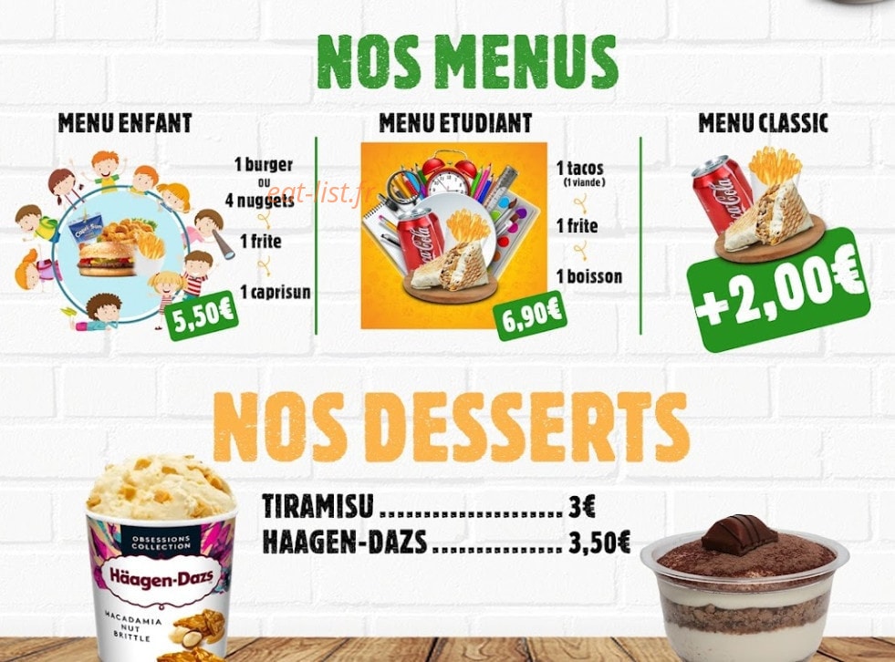 Millenium Tacos — carte page 4