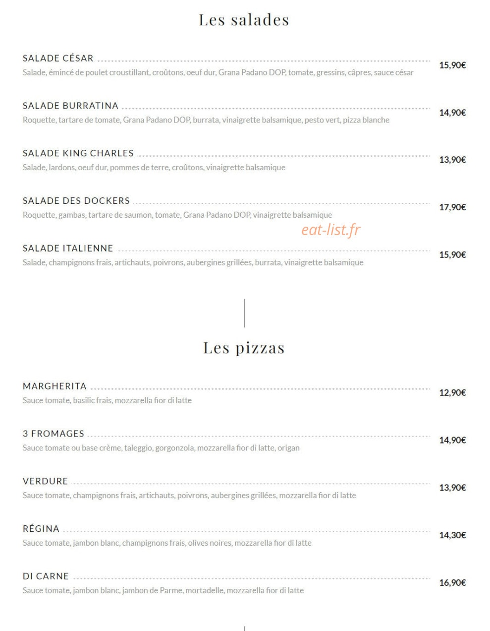 Mozzo — carte page 2