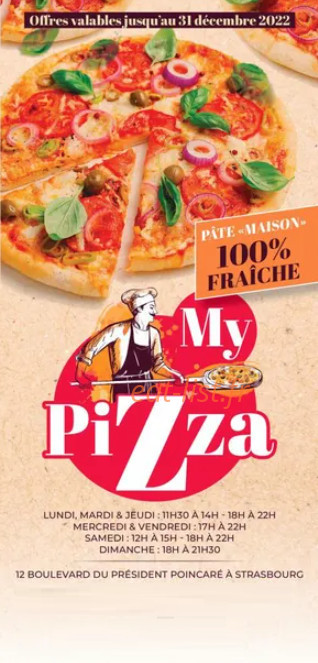 My pizza — carte page 1