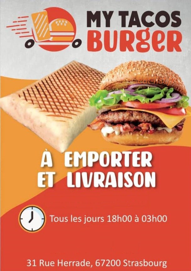 My tacos burger — carte page 1