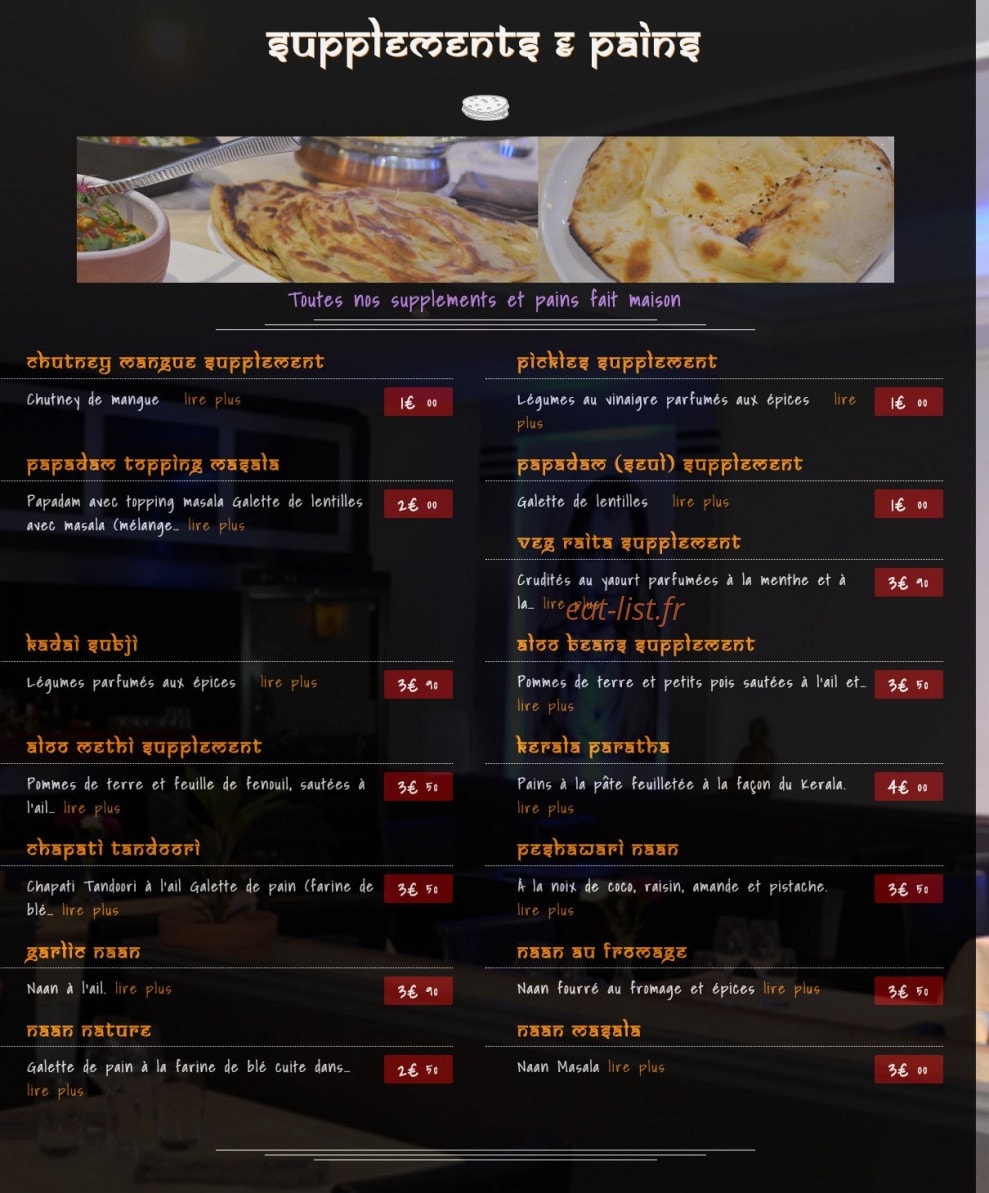 Namaste — carte page 6