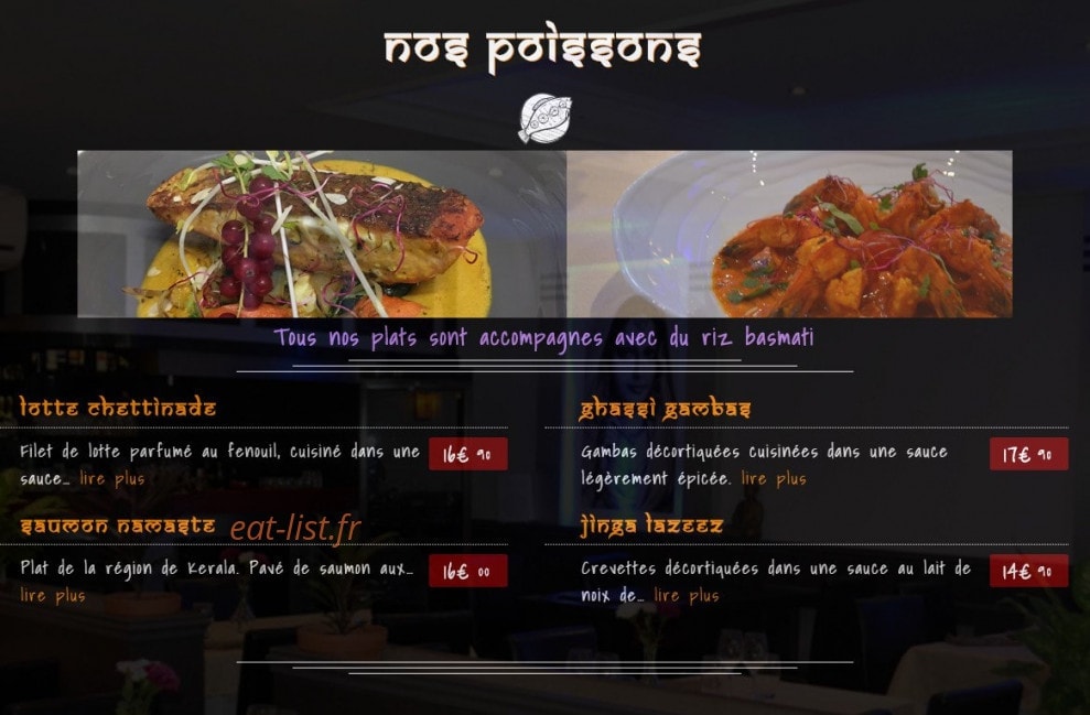 Namaste — carte page 3