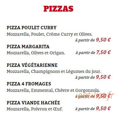 Nice choices — carte page 4