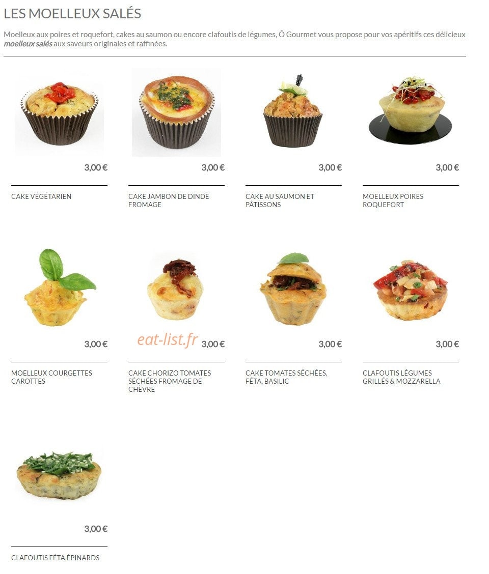 Ô Gourmet — carte page 7