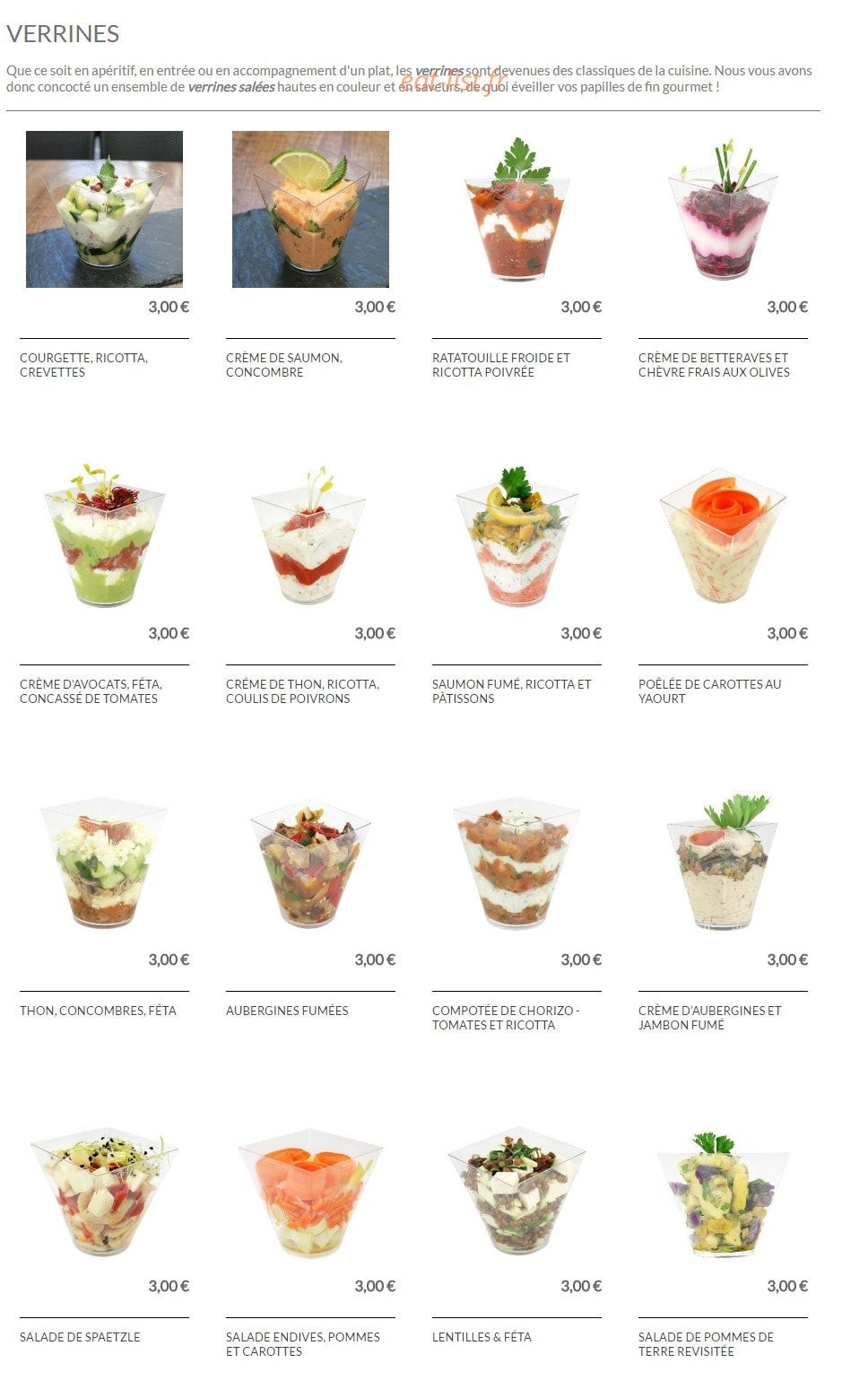 Ô Gourmet — carte page 3