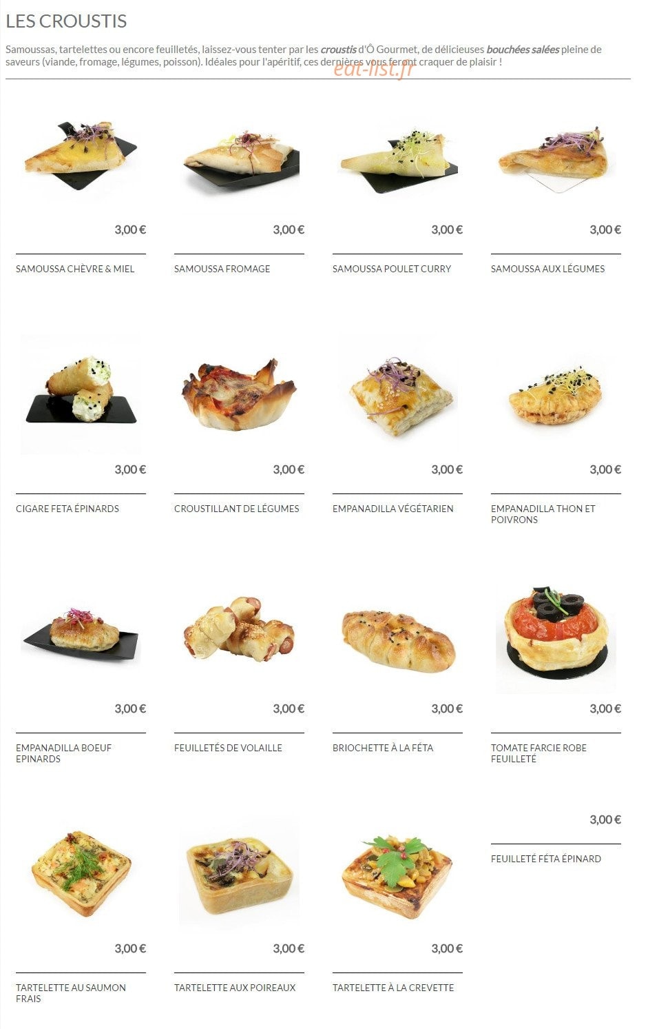 Ô Gourmet — carte page 8