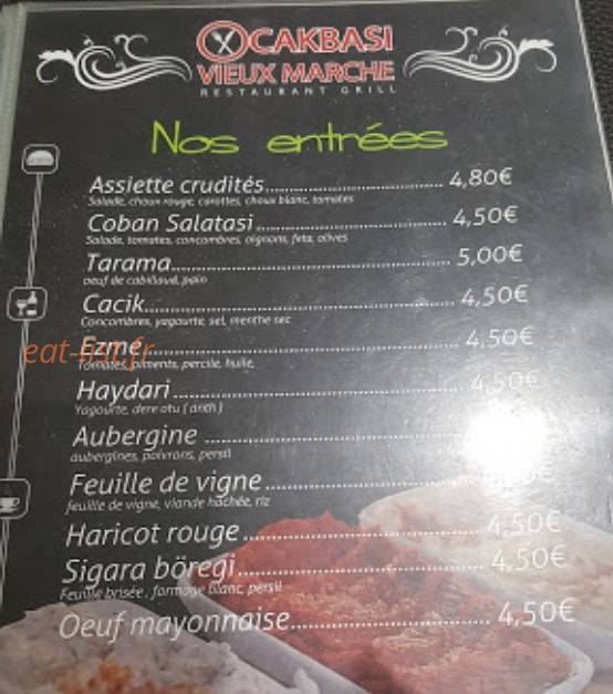 Ocakbasi Vieux Marché — carte page 1