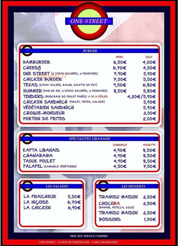 One street — carte page 1