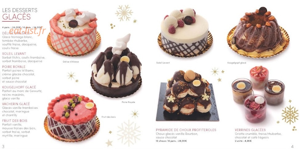 Pâtisserie Gross — carte page 3
