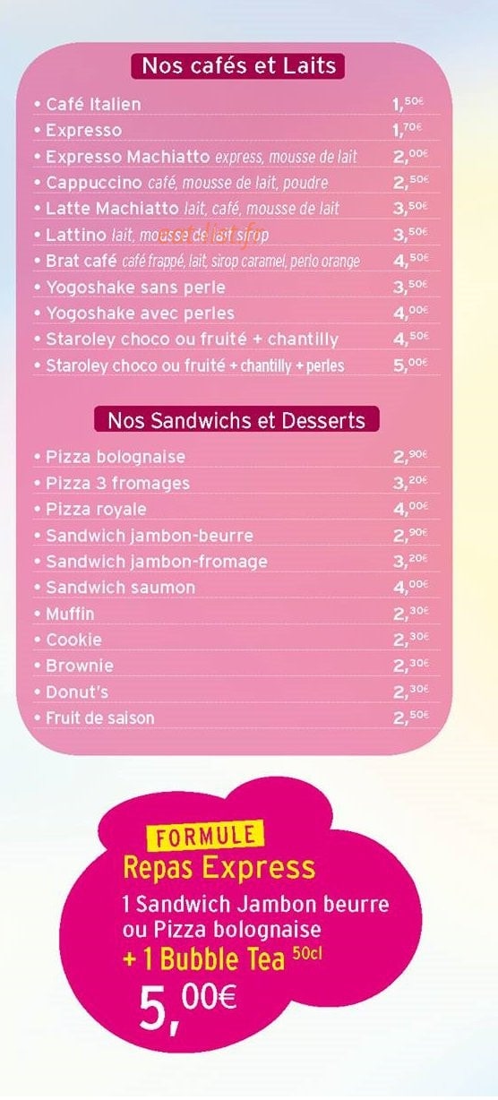 Perlodrink — carte page 4