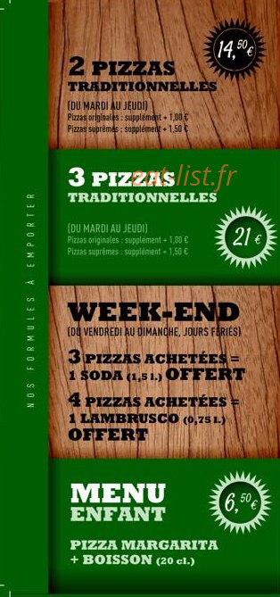 Pizza Des Deux Rives — carte page 6