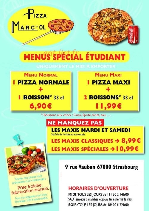 Pizza Marc'Ol — carte page 3