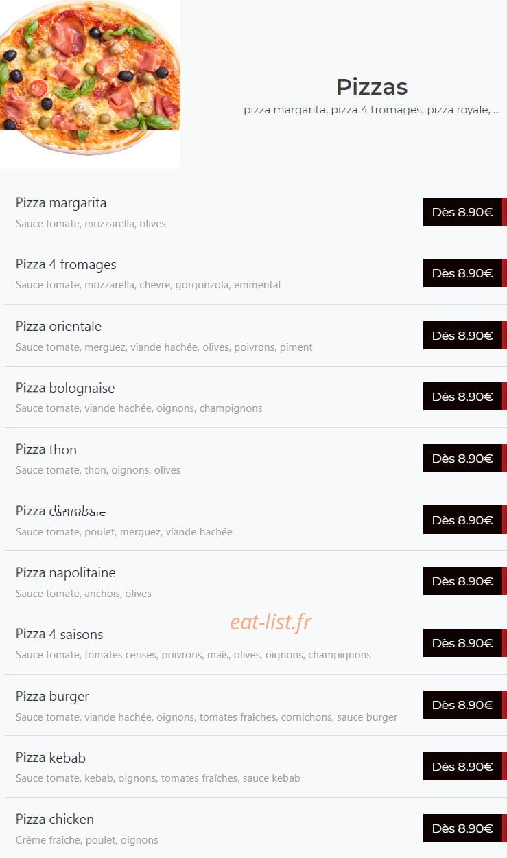 Pizzas poteries — carte page 2