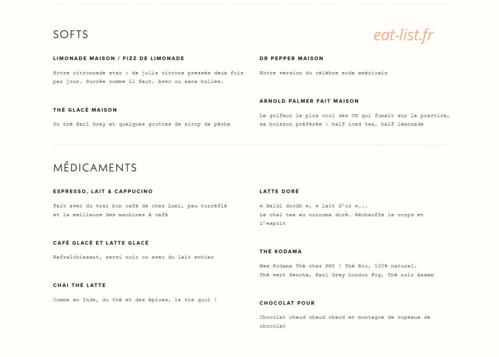 Pny Burger — carte page 7