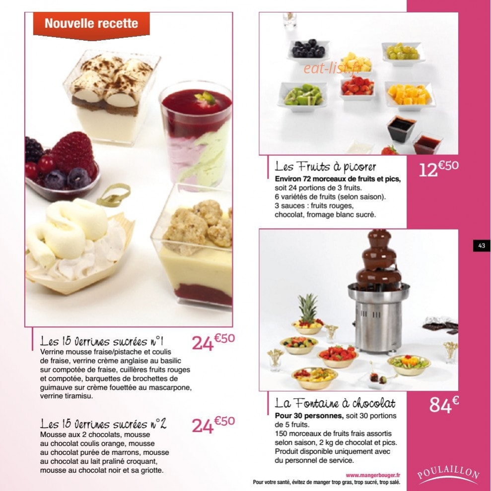 Poulaillon — carte page 42