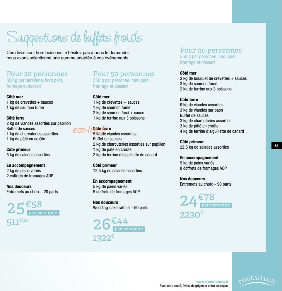 Poulaillon — carte page 34
