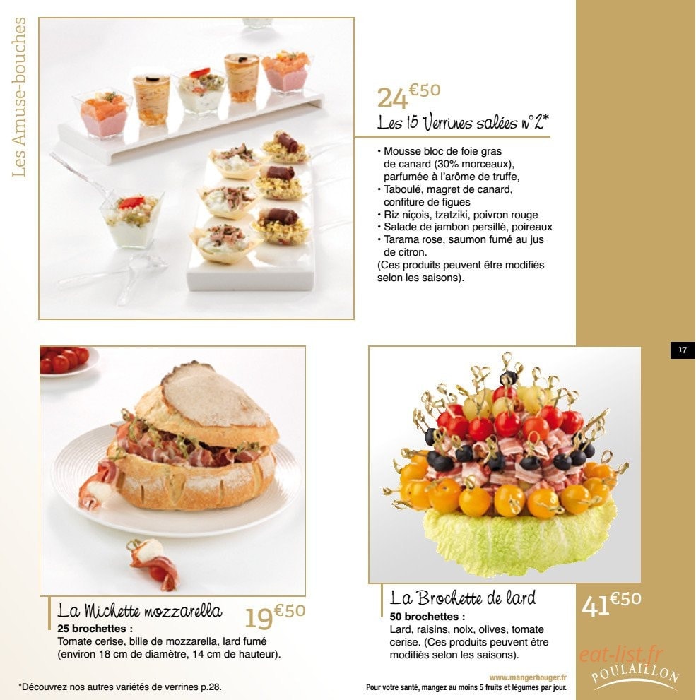Poulaillon — carte page 16