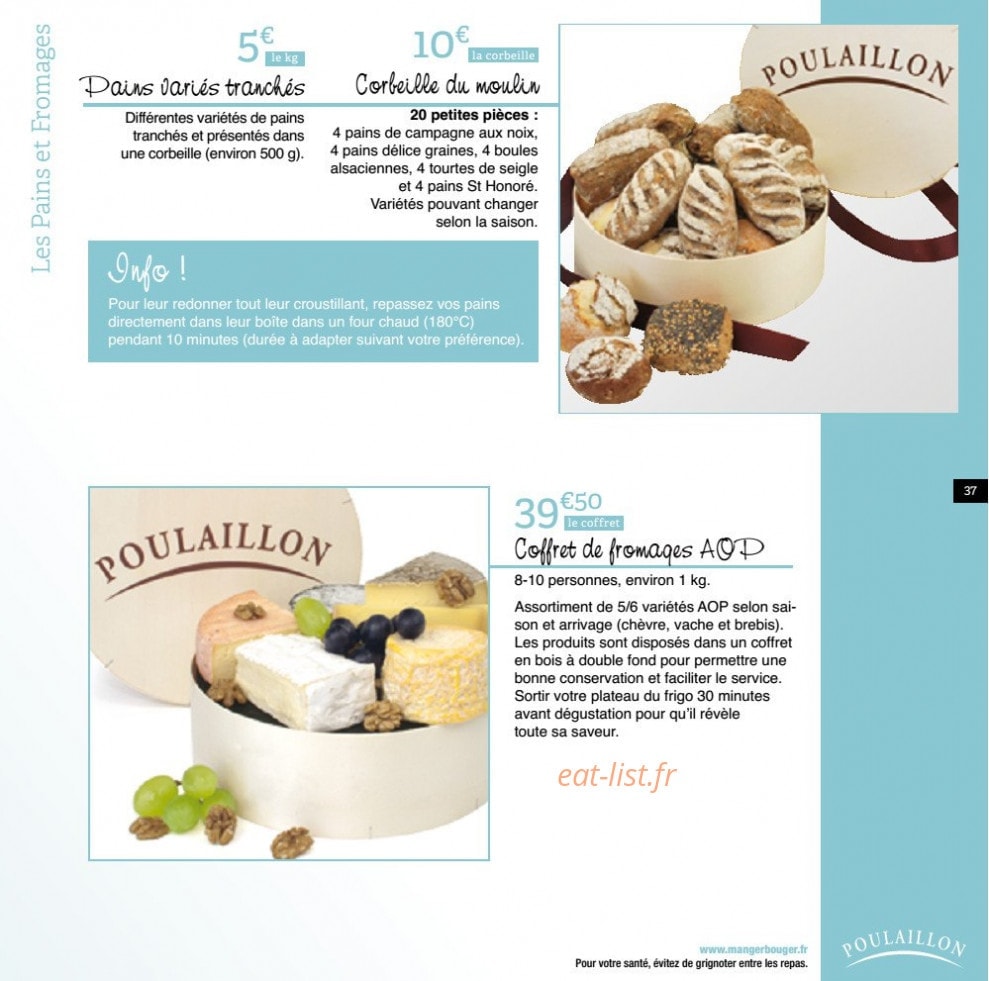 Poulaillon — carte page 36