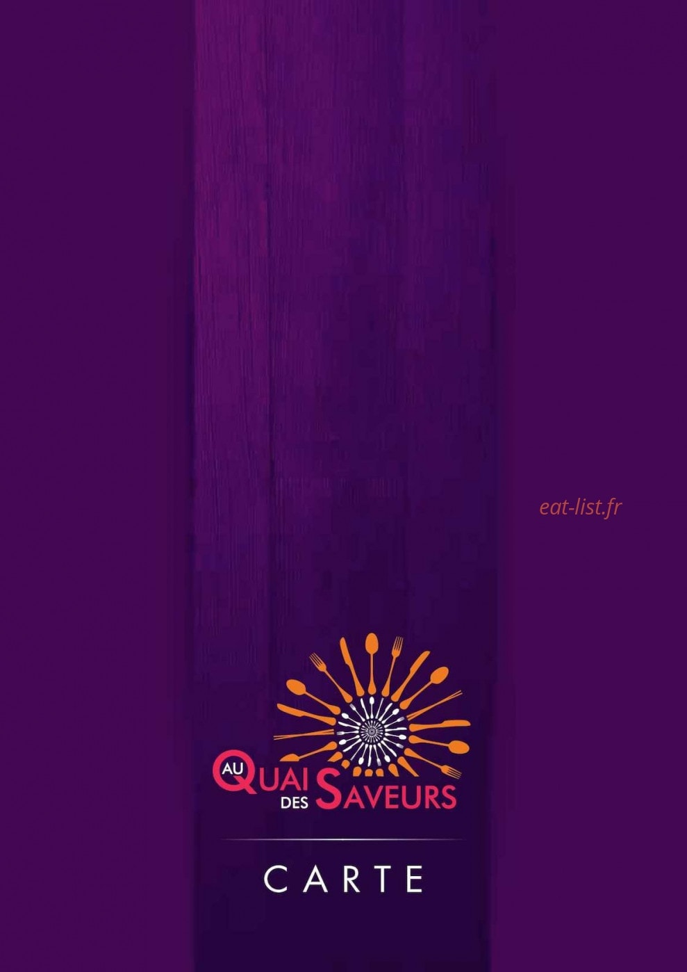 Quai Des Saveurs — carte page 1