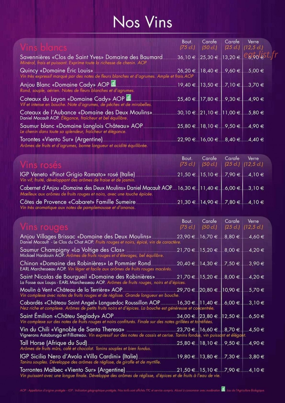 Quai Des Saveurs — carte page 7