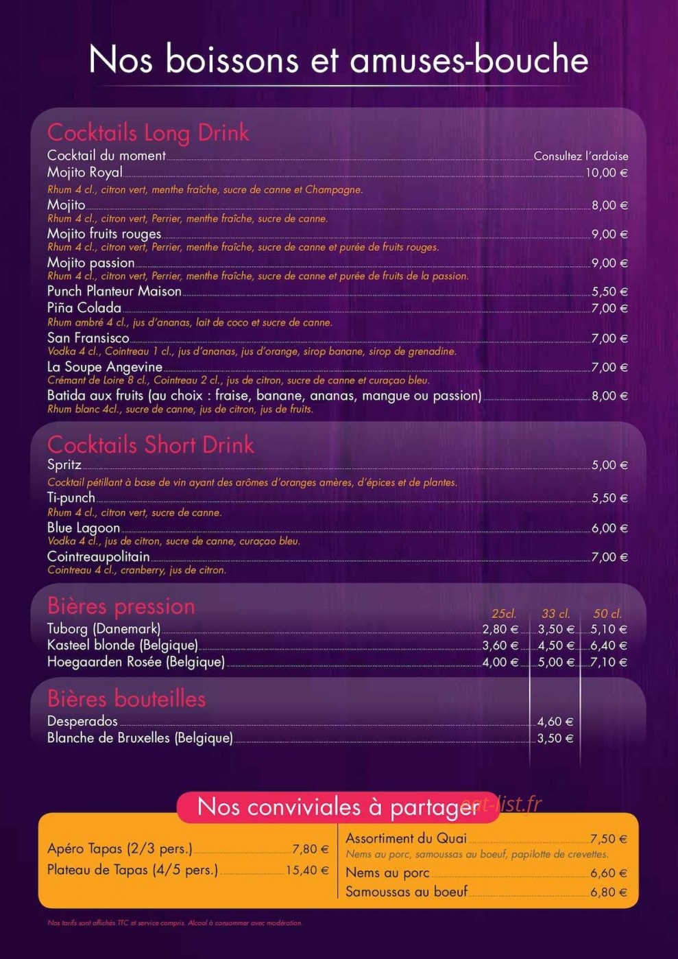 Quai Des Saveurs — carte page 2