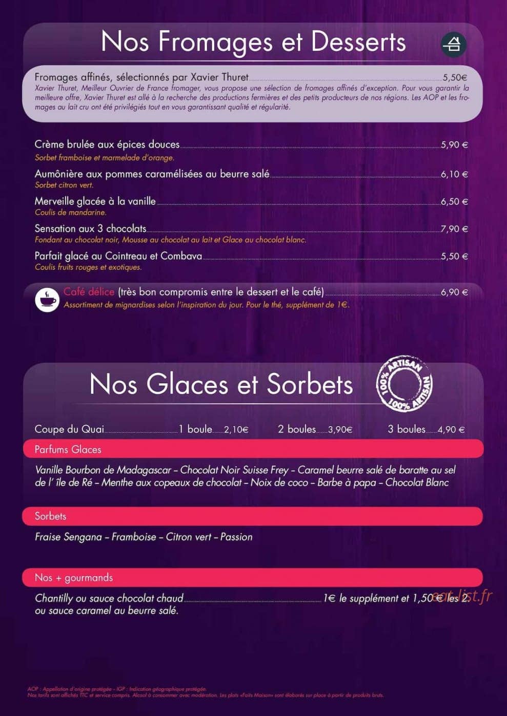Quai Des Saveurs — carte page 6