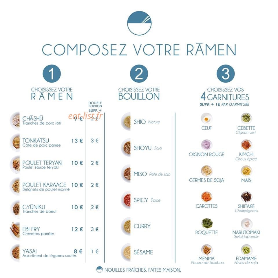 Ramen shop — carte page 2