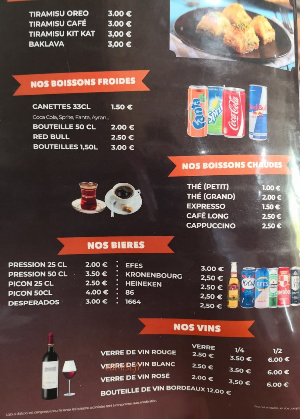 Restaurant Gizela — carte page 4