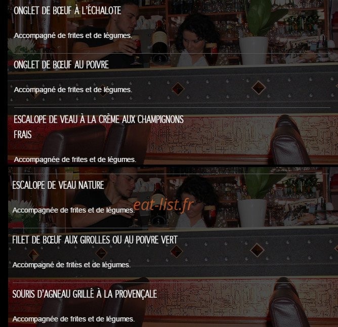 Restaurant la marseillaise — carte page 3