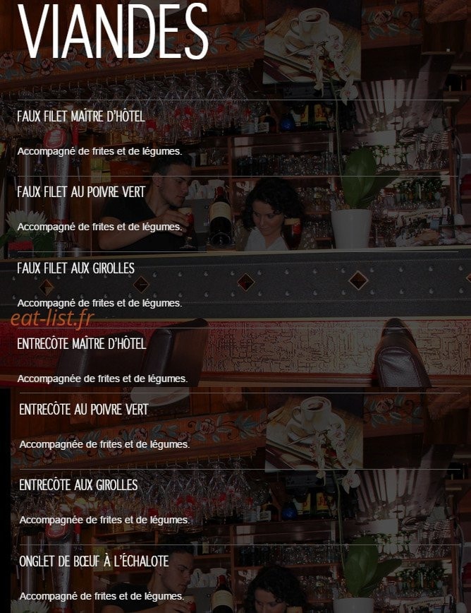 Restaurant la marseillaise — carte page 2
