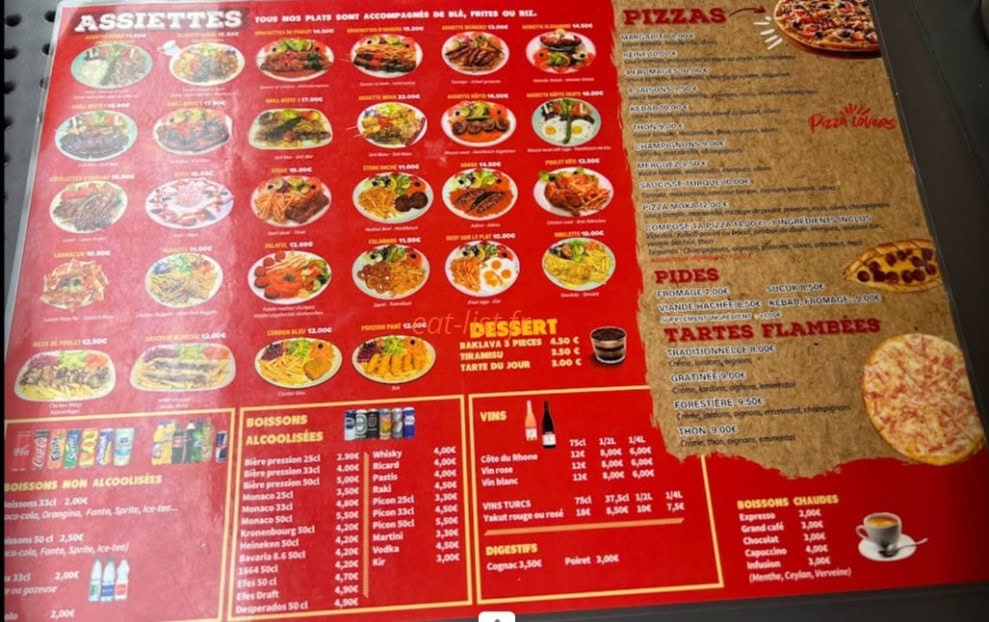 Restaurant Moka — carte page 3