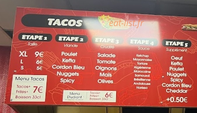 Resto Snack L'aquarium — carte page 1